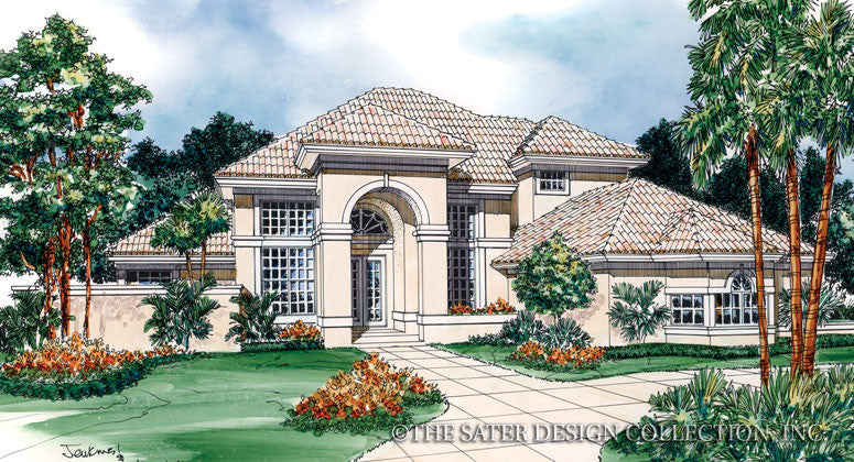 Torrey Pines Way-Front Elevation-Plan #6608