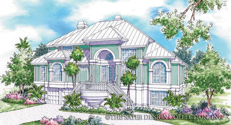 Galleon Bay-Front Elevation-Plan #6620