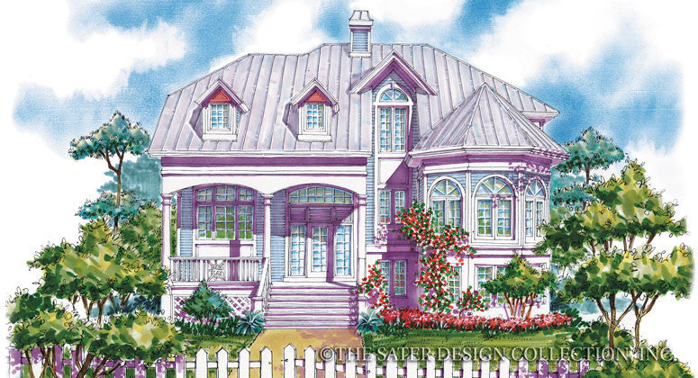 Seagrove Beach-Front Elevation-Plan #6682