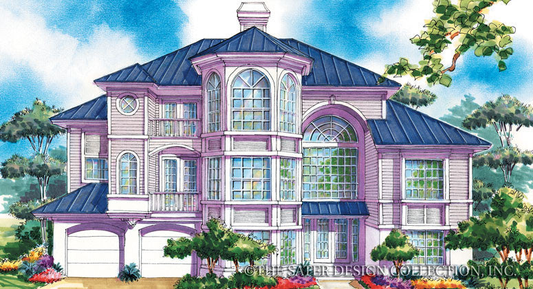 Walker Way-Front Elevation-Plan #6697