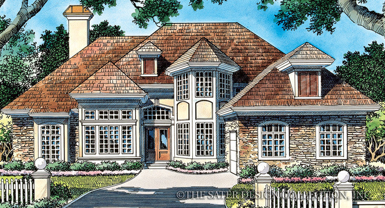 Whitemarsh Valley Way-Front Elevation-Plan #6723