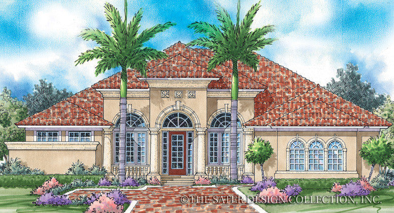 Palm Harbor Front Elev Rendering-Plan #6727