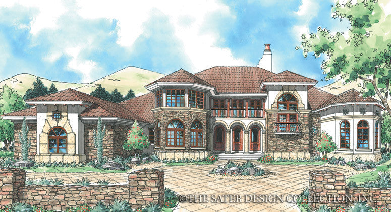 Flagstone Ridge-Front Elevation-Plan #6765