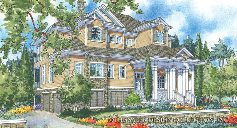 Walden Hill-Front Elevation-Plan #6803