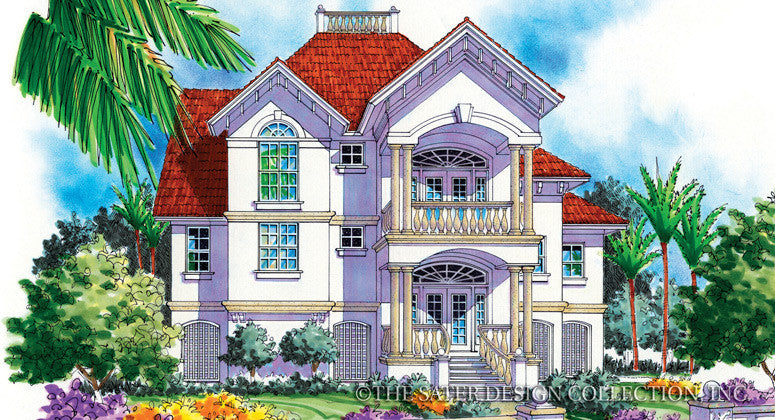 Tierra di Mare-Front Elevation-Plan #6806