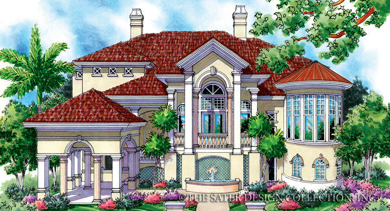 Jupiter Bay-Front Elevation-Plan #6821