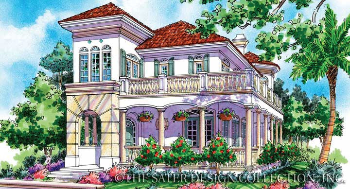 Sommerset-Front Elevation-Plan #6827