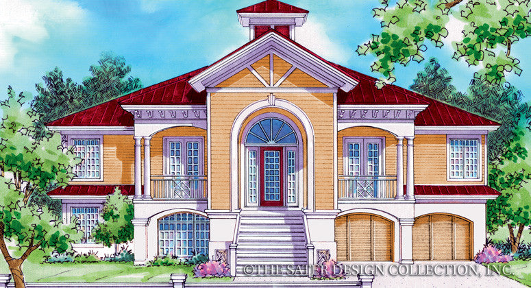 Saint Martin-Front Elevation-Plan #6846