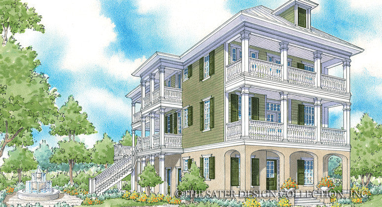 Myrtle Grove-Front Elevation-Plan #6875