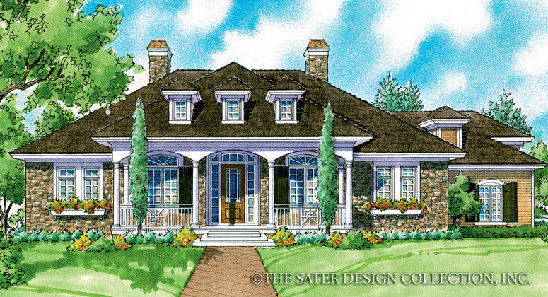 Medora-Front Elev Rendering-Plan #7035