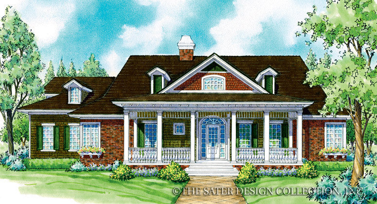 Saville-Front Elevation-Plan #7045