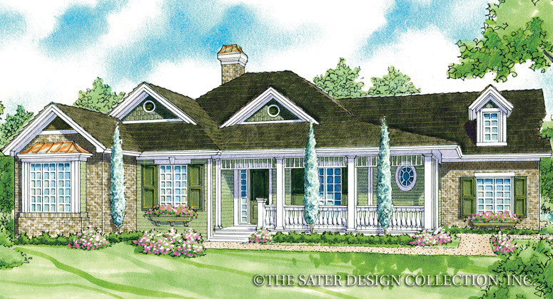 Laurel Lake-Front Elevation-Plan #7075