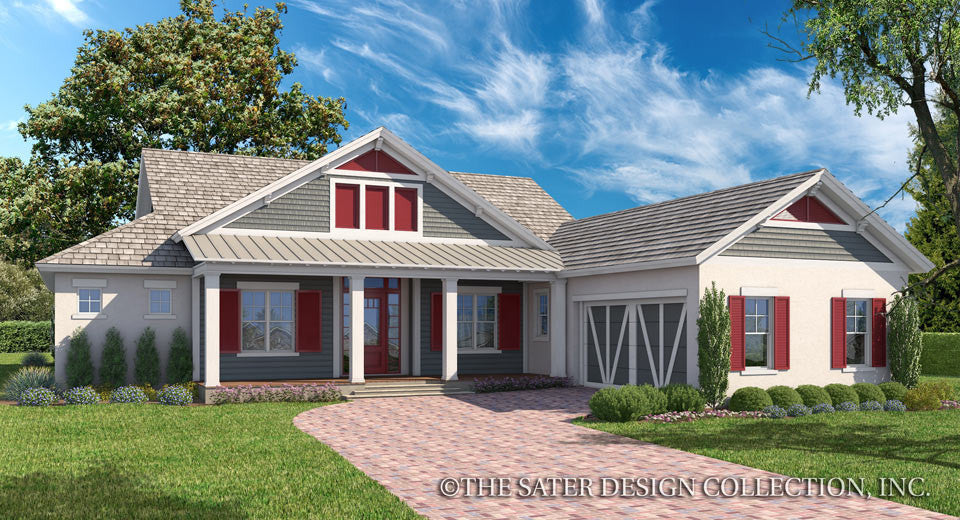 Maple Grove-Farmhouse Front Elevation-Plan #7087