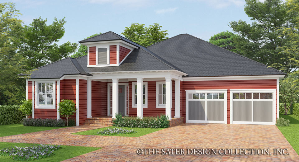 Cedar Cove Creek-Farmhouse Home Plan-Front Elevation