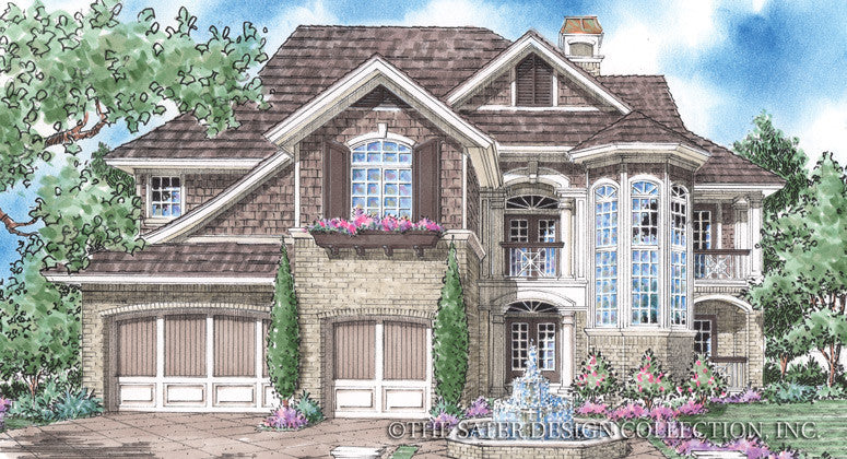 Saint Germain-Front Elevation Rendering-Plan #8026