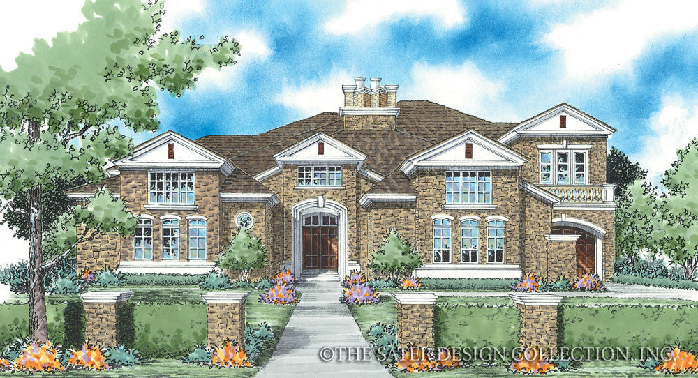 Huxford - Front Elevation Render Image - Plan #8048