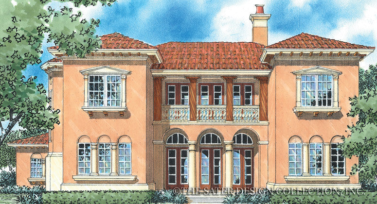 Corsini-Front Elevation-Plan #8049