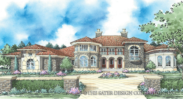 Trevi-Front Elevation-Plan #8065