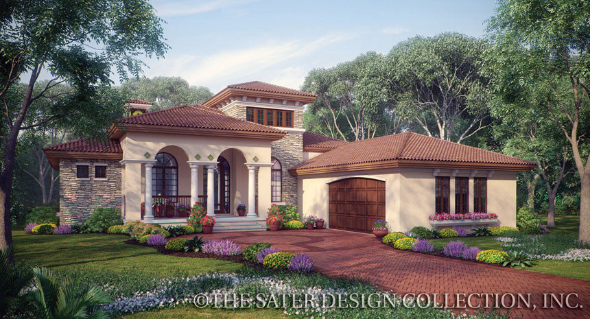 Casina Rossa-Front Elevation Rendering-Plan #8071